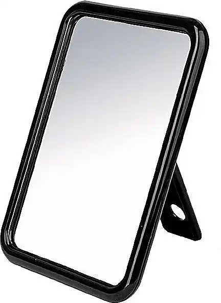 One-Sided Square Mirror "Mirra-Flex", 14x19 cm, 9254, black