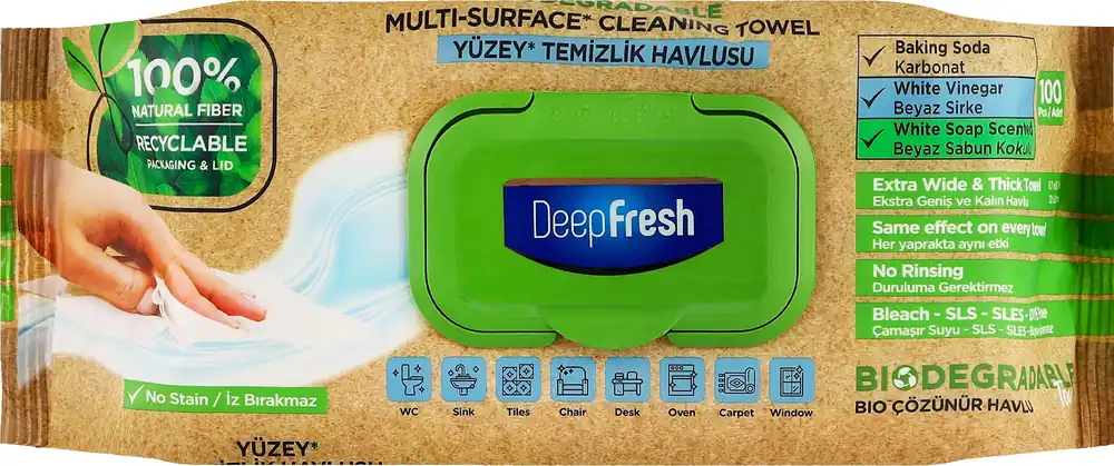 Biodegradable Wet Wipes for Cleaning Various Surfaces - Accessories