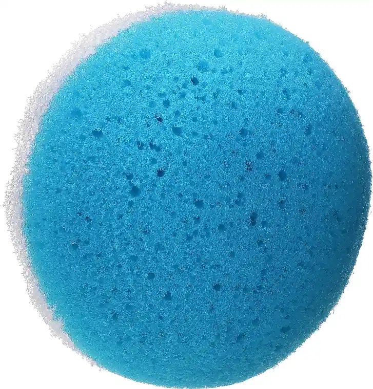 Round Bath Sponge, blue - Accessories