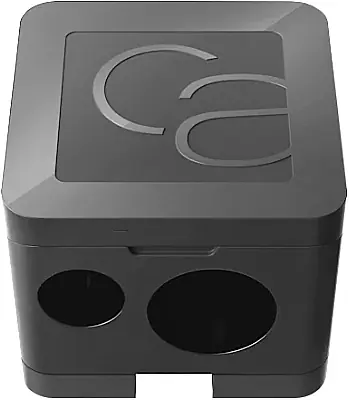 Dual sharpener for cosmetic pencils, black - Accessories