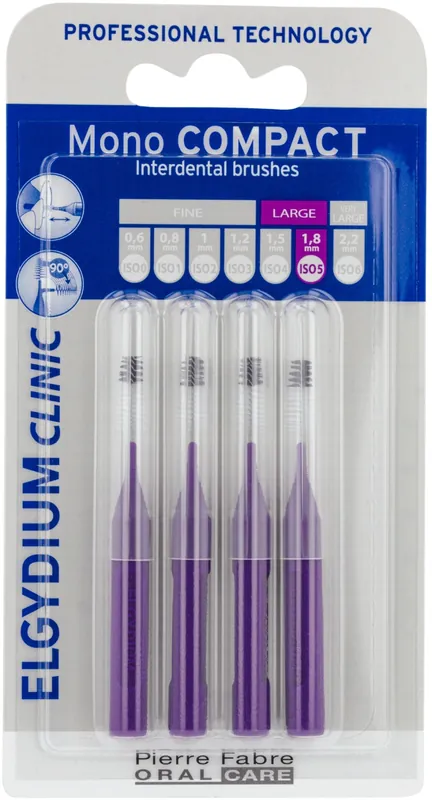 Interdental Brush, purple, 4 pcs - Bath and Body