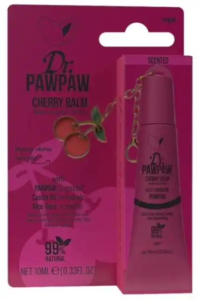 Cherry-scented Lip Balm with Charm