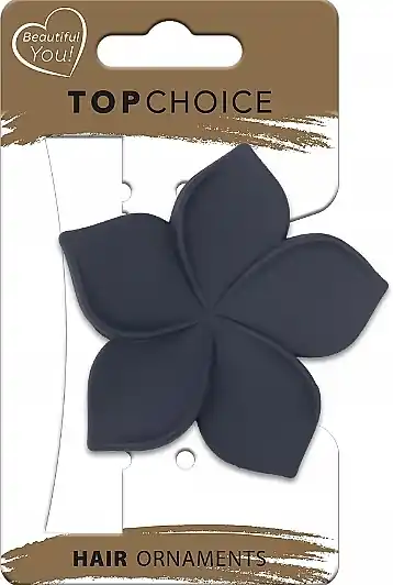 Frangipani Hair Clip, graphite - Accessories