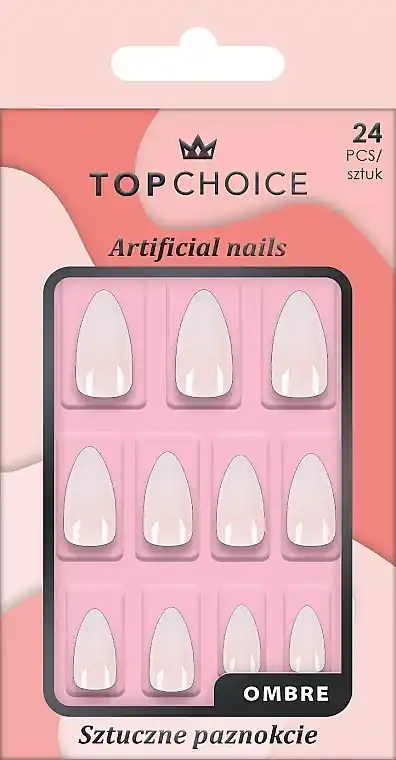 False Nails, ombre almond