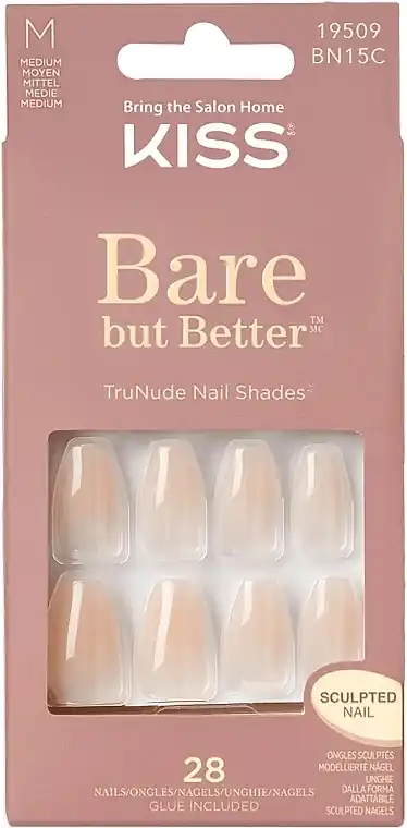 False Nail Set, size M, 28 pcs. - Nails