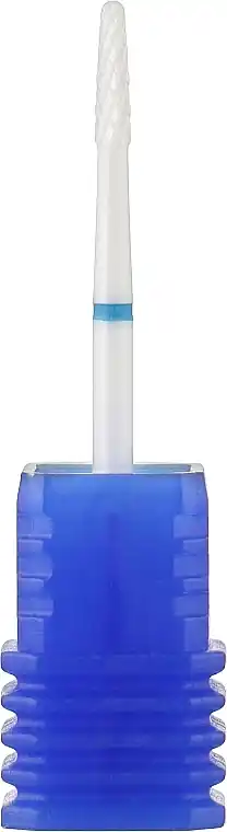 Ceramic Nail File Drill Bit, rounded cone, 2,3 mm, blue - Accessories