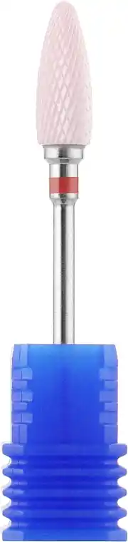 Ceramic Nail File Drill Bit, corn, 6 mm, red - Accessories
