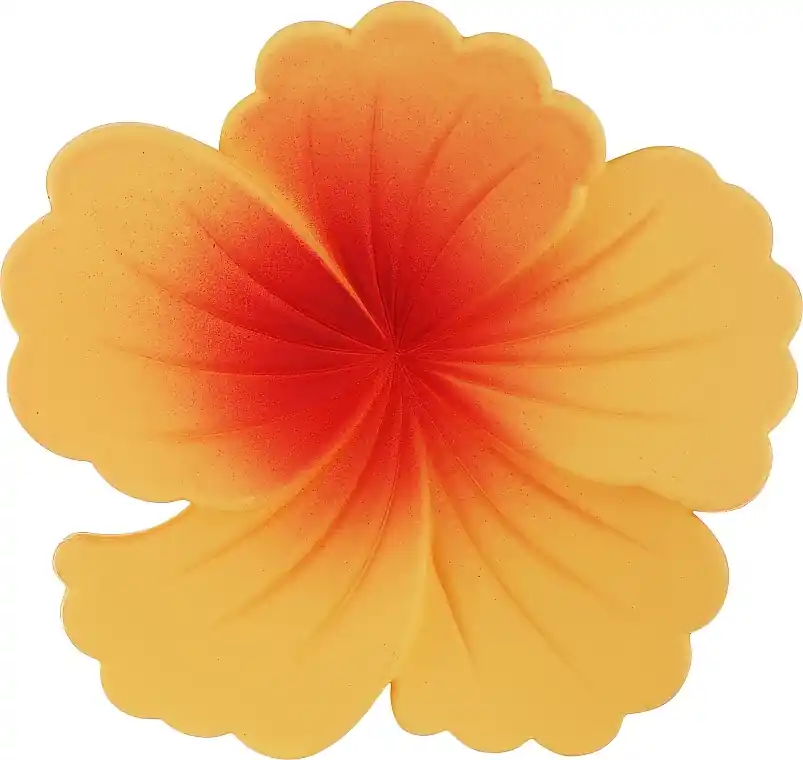 Hair Clip "Hibiscus", Orange - Accessories