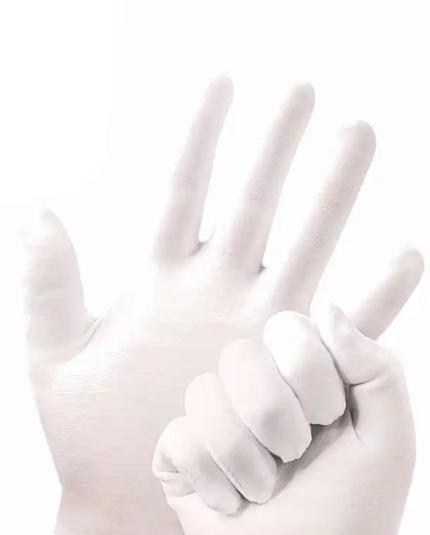 100% Natural White Cotton Gloves - Accessories
