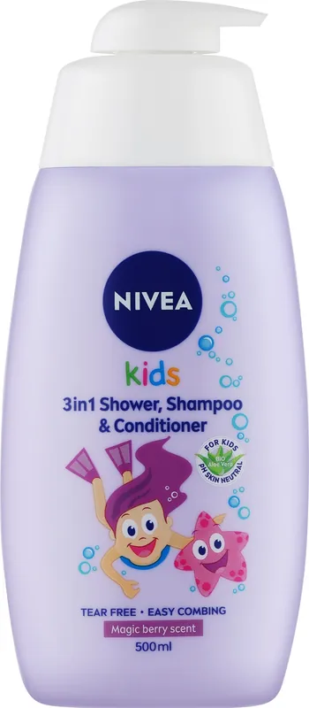 3 in 1 Shower, Shampoo & Coditioner - Bath and Body