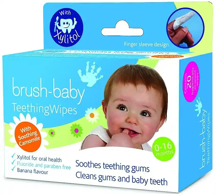 Baby Teething Wipes with Xylitol & Chamomile - Accessories