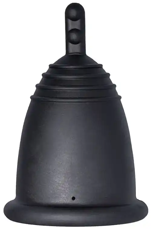 Menstrual Cup with Long Stem, L-size, black