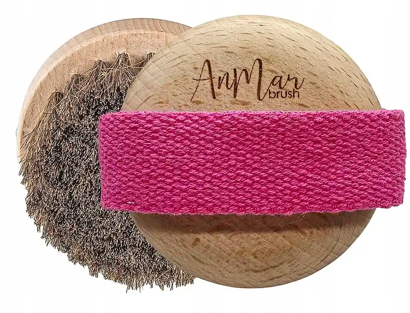 Dry Neck & Decollete Massage Brush, pink - Accessories