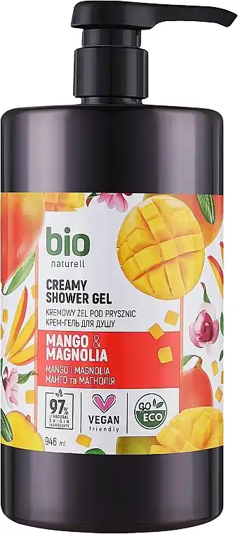Mango & Magnolia Shower Cream with Pump Dispenser - Bath and Body