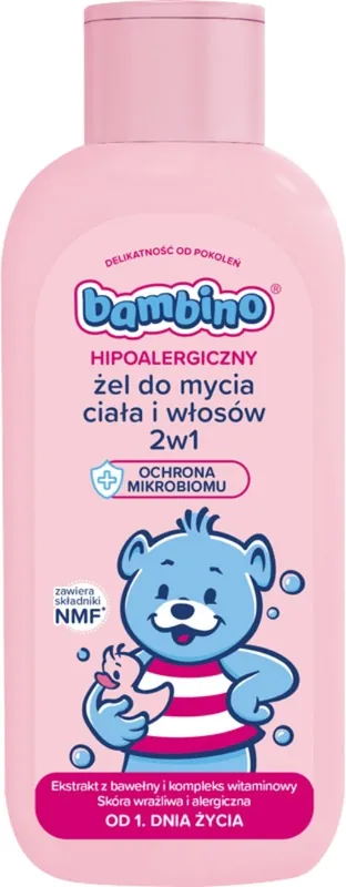 2in1 Hypoallergenic Body & Hair Wash Gel - Bath and Body