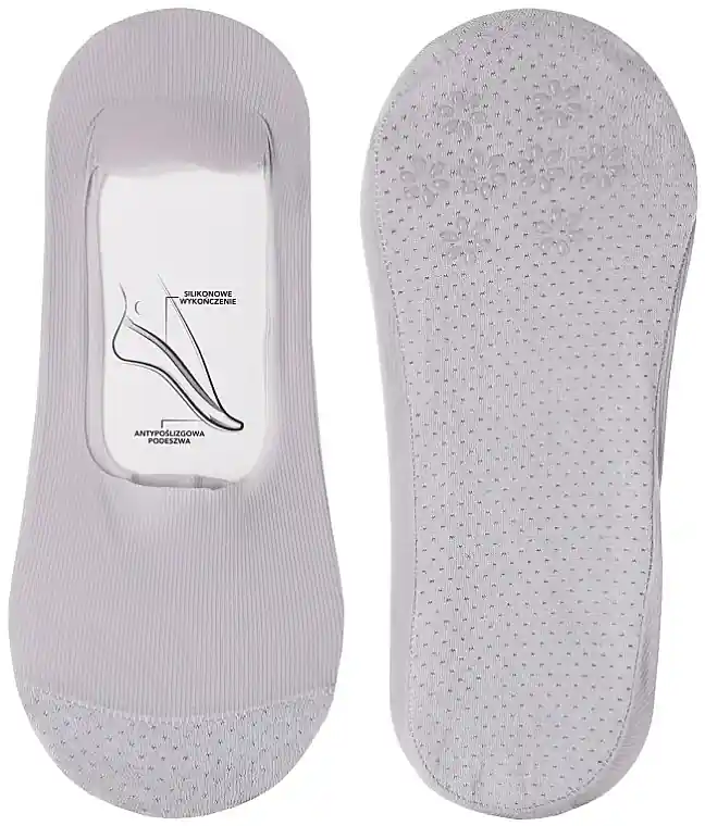 Ribbed Ballet Socks, laser cut, CDB300-012, grey