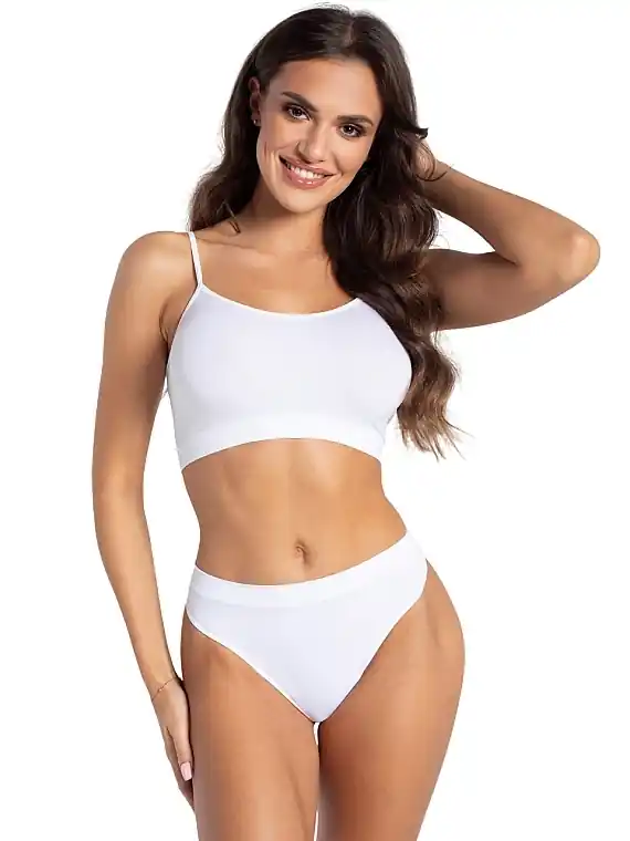 Women Thong without Side Seams 'String Lili', white - Clothes