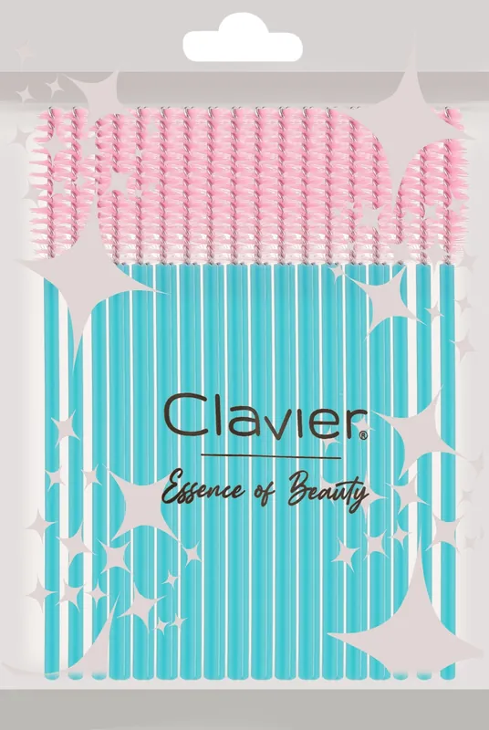 Lash & Brow Brush, light pink with turquoise handle - Accessories
