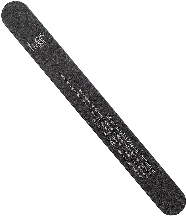 Double-Sided Nail File, 180/180, black