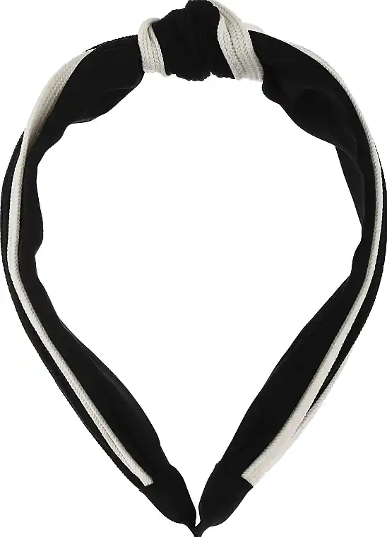 Decorative Hair Wreath, FA-5705, Black with Beige Accents