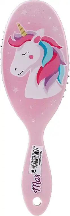 Hair Brush "Magic", pink, unicorn - Accessories