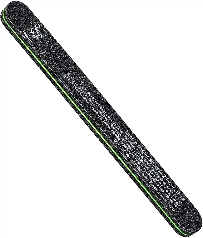 Double-sided Nail File, 100/180, Black