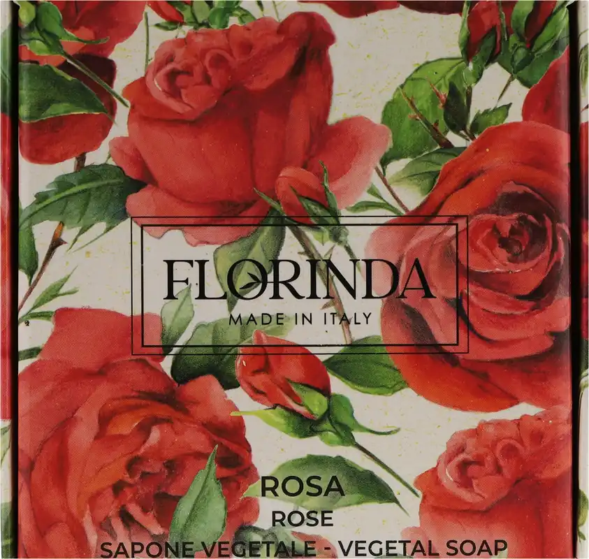 Natural Vegetable Rose Soap, red - Bath and Body