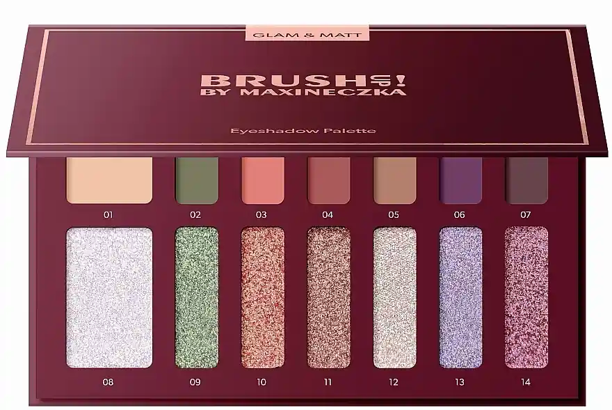 BrushUp! By Maxineczka Glam & Matt Eyeshadow Palette - Makeup
