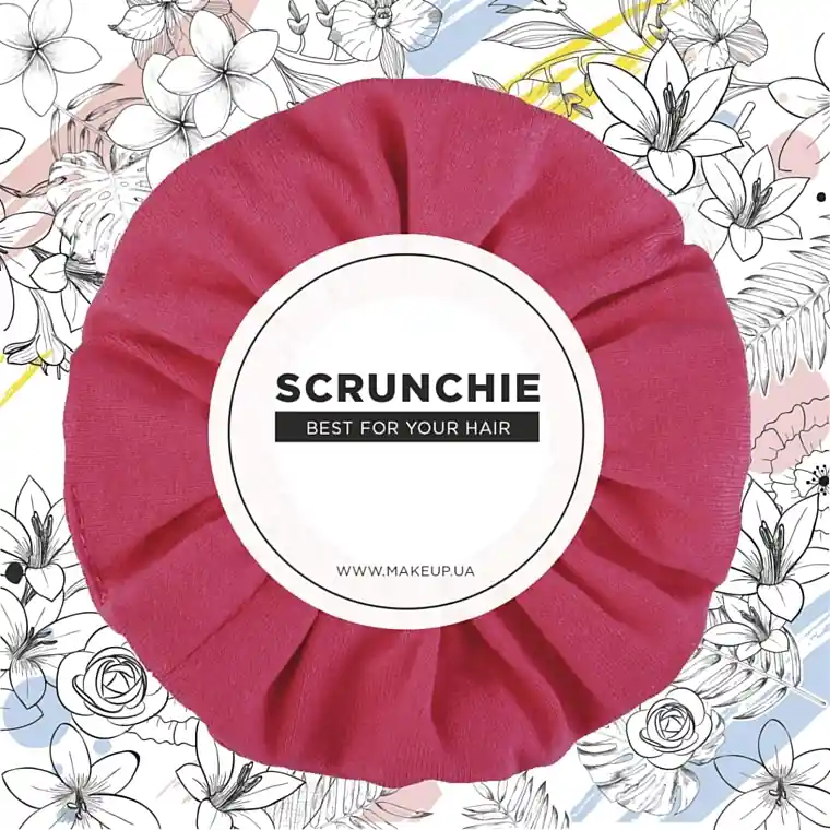 Hair Scrunchie "Knit Classic", coral - Accessories