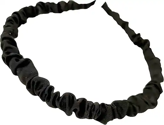 Satin Hair Band, Black - Accessories