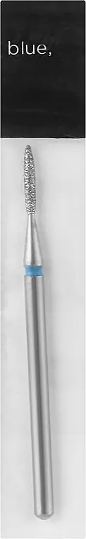 Nail File Drill Bit, flame, 1,4 mm, blue X - Accessories