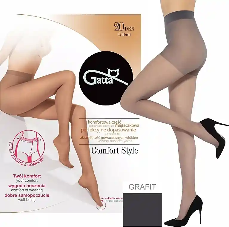 Comfort Style Tights 20 Den, grafit - Clothes