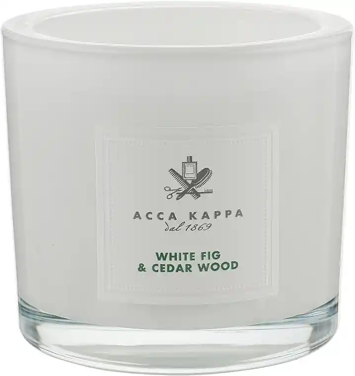 White Fig & Cederwood Scented Candle - Bath and Body