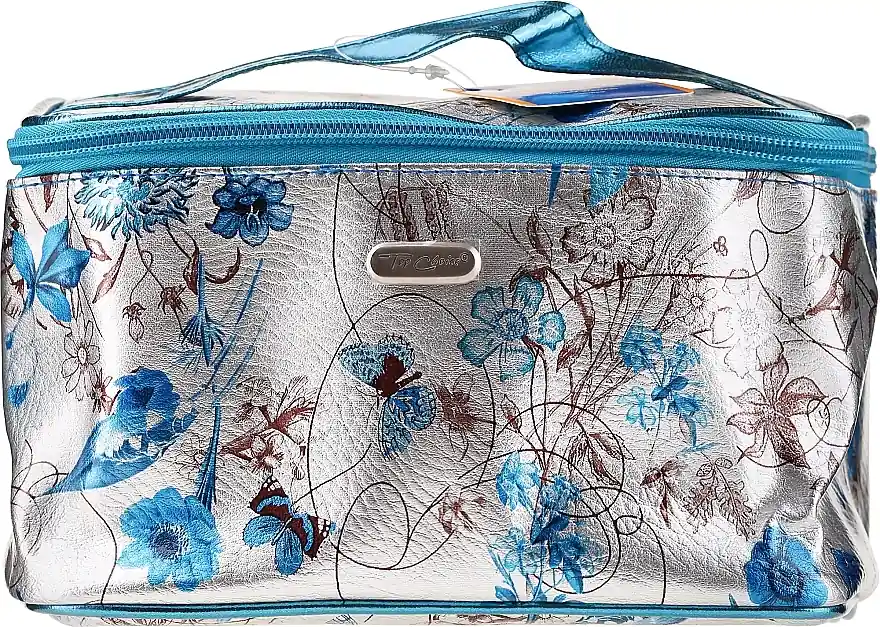 Makeup Bag "Silver Meadow", 94347, blue flower - Accessories