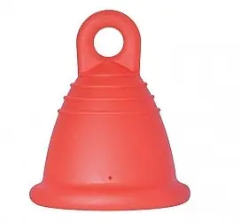 Menstrual Cup with Loop, size M, red - Accessories