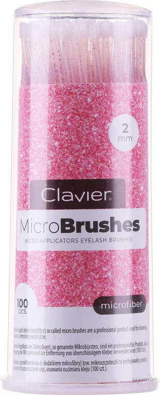 Lint-Free Lash Applicator 2 mm, pink with glitter