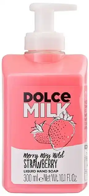 Liquid soap with milk proteins and strawberry extract - Bath and Body
