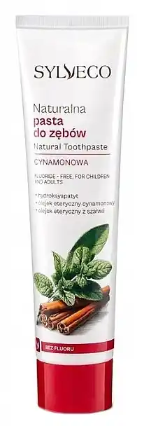 Natural cinnamon toothpaste, fluoride-free