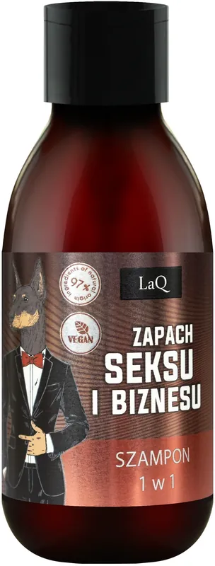 1 in 1 Doberman Shampoo for Men, burgundy label - Hair