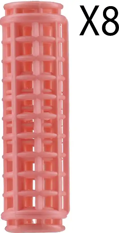 Curlers with Cover, peach, 8 pcs - Accessories