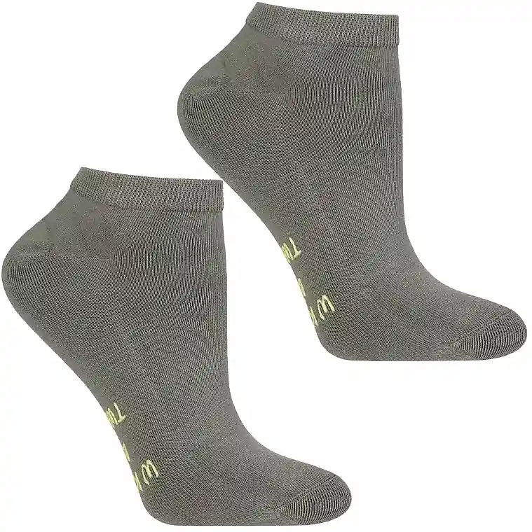 Women Socks, grey-green