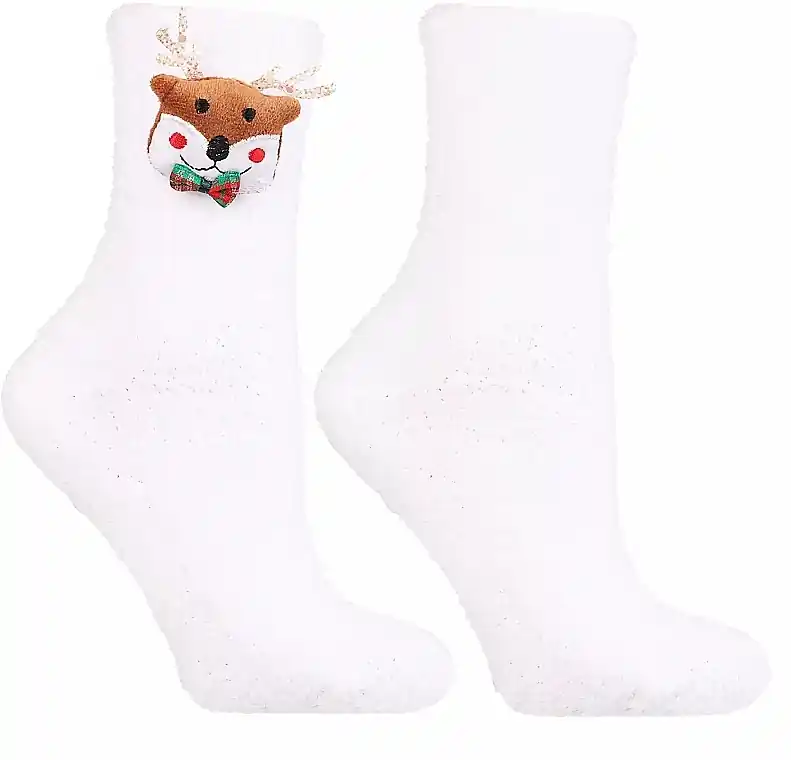 Long Women's Socks, CDC400-002, White