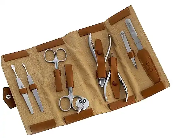 Manicure Set, 8 tools, 6839R, tobacco - Accessories