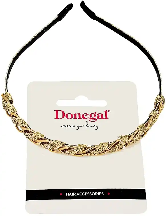 Hair Hoop, FA-5838, with Decorative Golden Chain