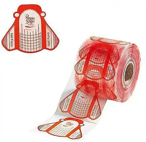 Transparent Nail Stencils, red - Nails