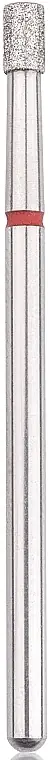 Diamond Nail File Drill Bit, cylinder, L-3,5 mm, 2.5 mm, red