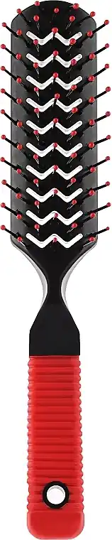 Hair Brush, red-black, 2205