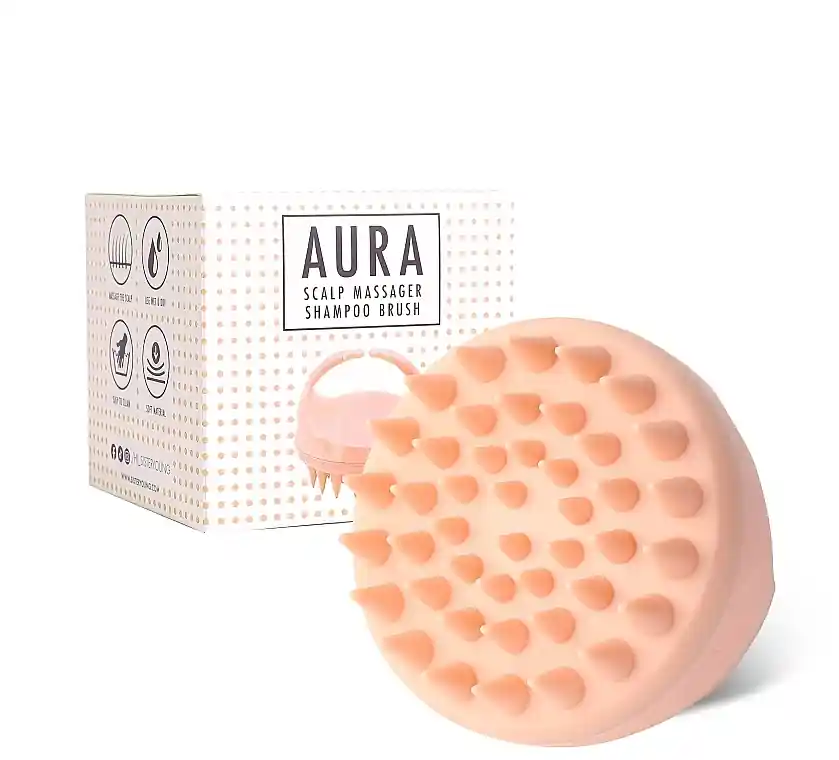 Shampoo Brush and Scalp Massager, Pink Nude - Accessories