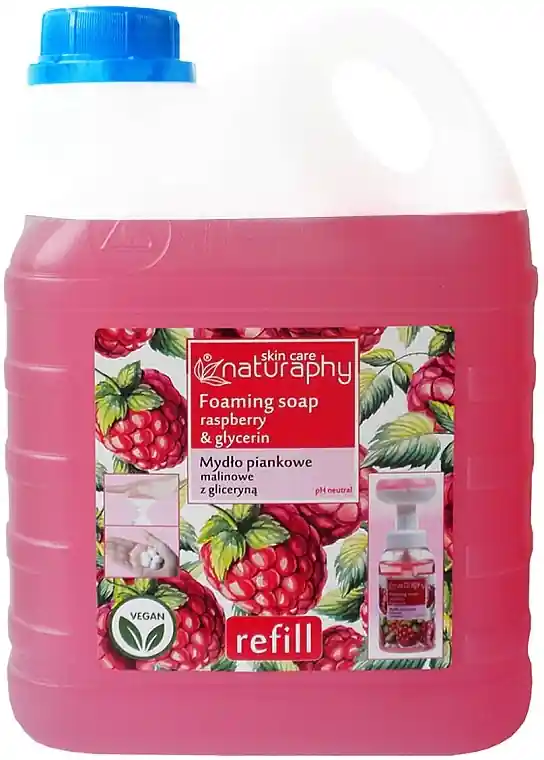 Foaming Hand Soap with Raspberry Scent, canister - Bath and Body