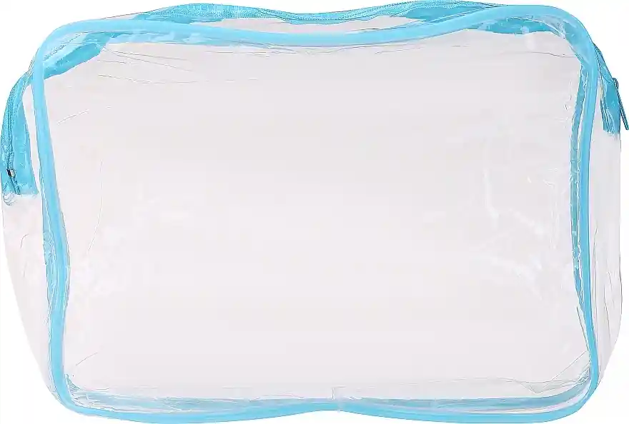 Makeup Bag, 4497, transparent, light blue - Accessories